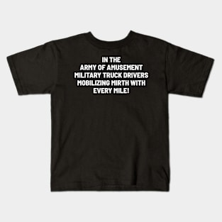 Military Truck Driver Kids T-Shirt